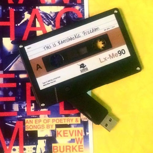 This is Ramshackle Freedom by Kevin W. Burke (Spoken World Album on USB Cassette)